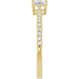 14K Yellow Gold 3/8 CTW Natural Diamond Ring