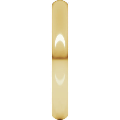 18K Yellow Gold 3 mm Heavyweight Half Round Band Size 5.5
