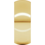 14K Yellow Gold 8 mm Heavyweight Half Round Band Size 6