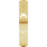 14K Yellow Gold 4 mm Heavyweight Half Round Band Size 5