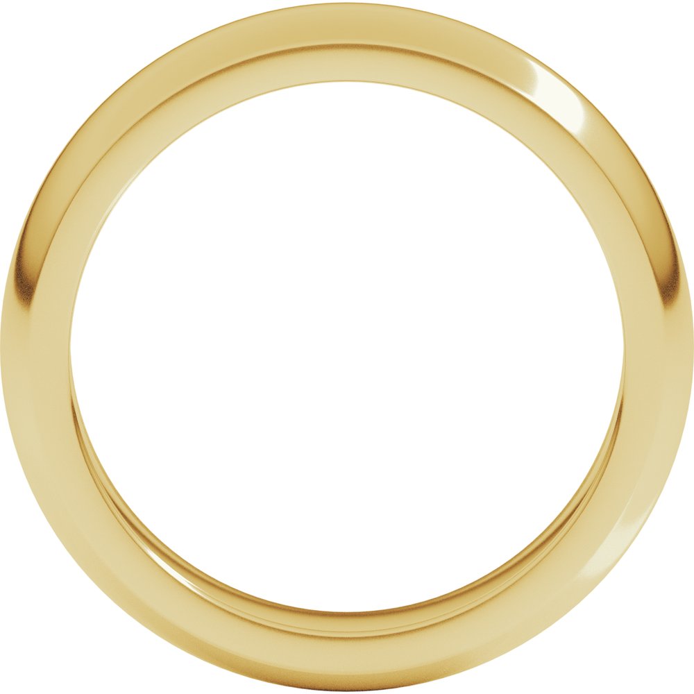 14K Yellow Gold 4.5 mm Heavyweight Half Round Band Size 5