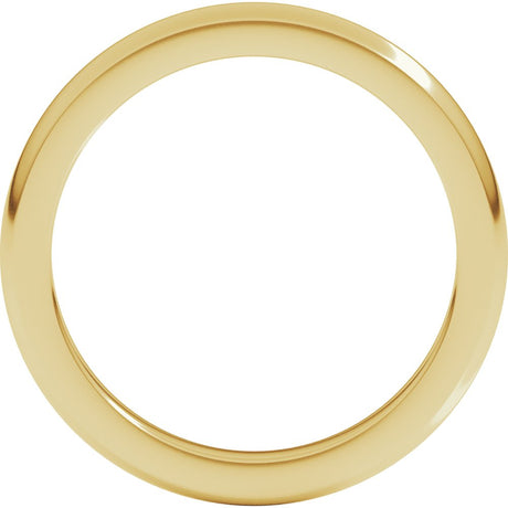 18K Yellow Gold 2.5 mm Heavyweight Half Round Band Size 9