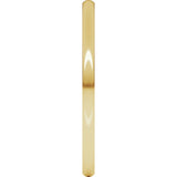 14K Yellow Gold 1.5 mm Heavyweight Half Round Band Size 5.5
