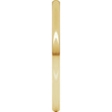 14K Yellow Gold 1.5 mm Heavyweight Half Round Band
