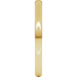 14K Yellow Gold 2 mm Heavyweight Half Round Band Size 10