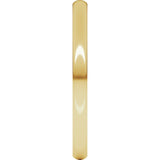 14K Yellow Gold 2 mm Heavyweight Half Round Band