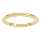 14K Yellow Gold 1.5 mm Heavyweight Half Round Band Size 5.5