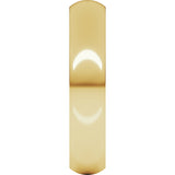 10K Yellow Gold 4.5 mm Heavyweight Half Round Band Size 8