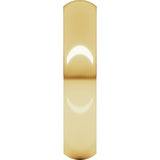 14K Yellow Gold 4.5 mm Heavyweight Half Round Band Size 10.5