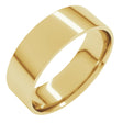 14K Yellow Gold 6 mm Ultra-Lightweight Comfort-Fit Flat Band Size 6
