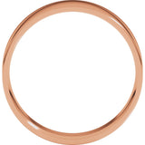 14K Rose Gold 6 mm Ultra-Lightweight Comfort-Fit Flat Band