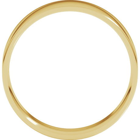 18K Yellow Gold 6 mm Ultra-Lightweight Comfort-Fit Flat Band Size 9.5