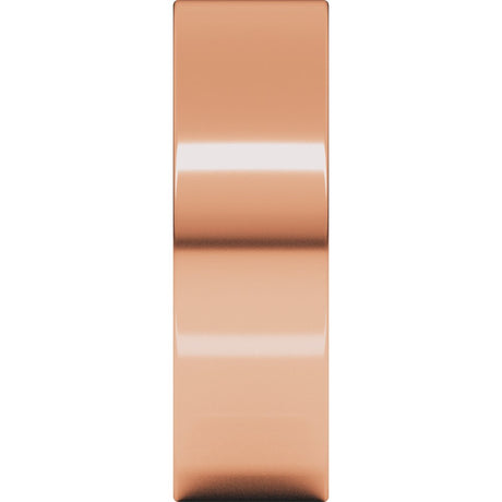 14K Rose Gold 6 mm Ultra-Lightweight Comfort-Fit Flat Band Size 7