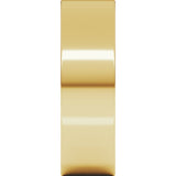 14K Yellow Gold 6 mm Ultra-Lightweight Comfort-Fit Flat Band Size 6