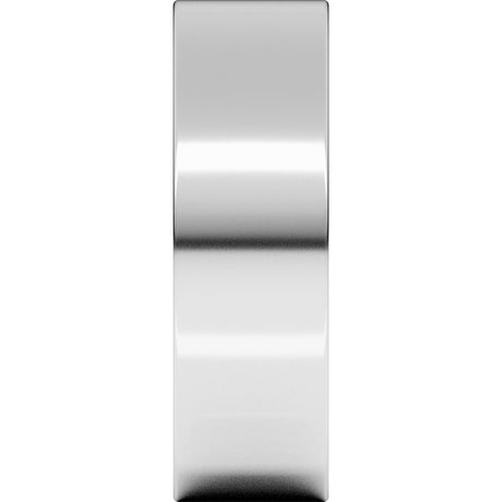 14K White Gold 6 mm Ultra-Lightweight Comfort-Fit Flat Band Size 8.5