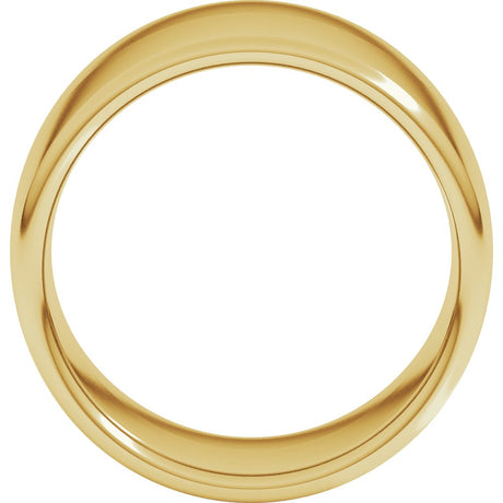 14K Yellow Gold 12 mm Comfort-Fit European-Style Band Size 12