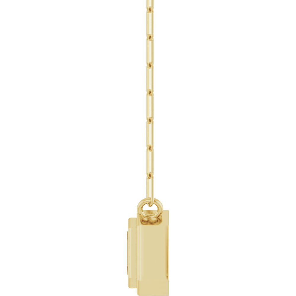 14K Yellow Gold Natural Citrine 18" Necklace
