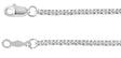 Sterling Silver 2 mm Rolo 7" Chain