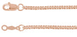 14K Rose Gold 2 mm Rolo 7" Chain