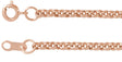 14K Rose 2 mm Rolo 18" Chain