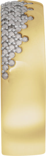 14K Yellow Gold 1/10 CTW Lab-Grown Diamond Anniversary Band
