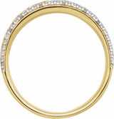 14K Yellow Gold 1/10 CTW Lab-Grown Diamond Anniversary Band
