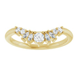 14K Yellow Gold 1/4 CTW Lab-Grown Diamond Contour Band