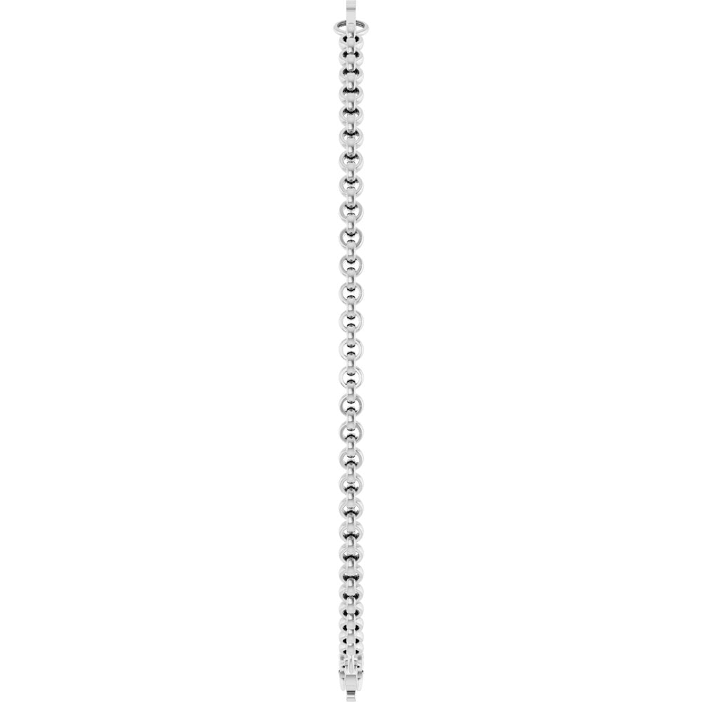 Sterling Silver Engravable Link 7" Bracelet