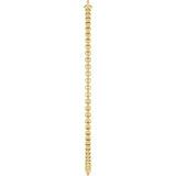 14K Yellow Gold Engravable Link 7" Bracelet