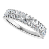 14K White 3/4 CTW Lab-Grown Diamond Anniversary Band