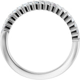 14K White 3/4 CTW Lab-Grown Diamond Anniversary Band