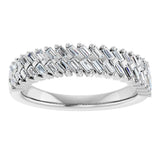 14K White 3/4 CTW Lab-Grown Diamond Anniversary Band