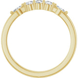 14K Yellow Gold 1/5 CTW Lab-Grown Diamond Anniversary Band