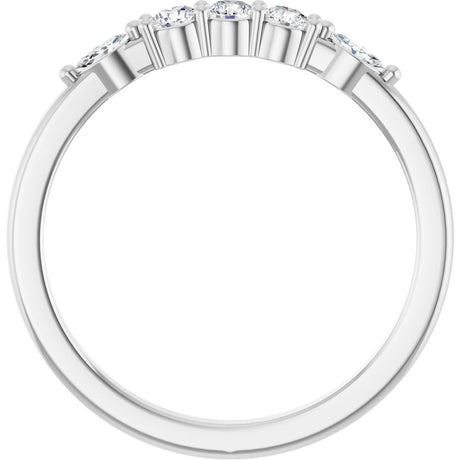 14K White Gold 1/5 CTW Lab-Grown Diamond Anniversary Band