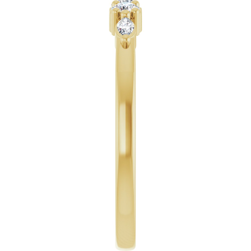 14K Yellow Gold 1/5 CTW Lab-Grown Diamond Anniversary Band