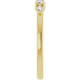 14K Yellow Gold 1/5 CTW Lab-Grown Diamond Anniversary Band