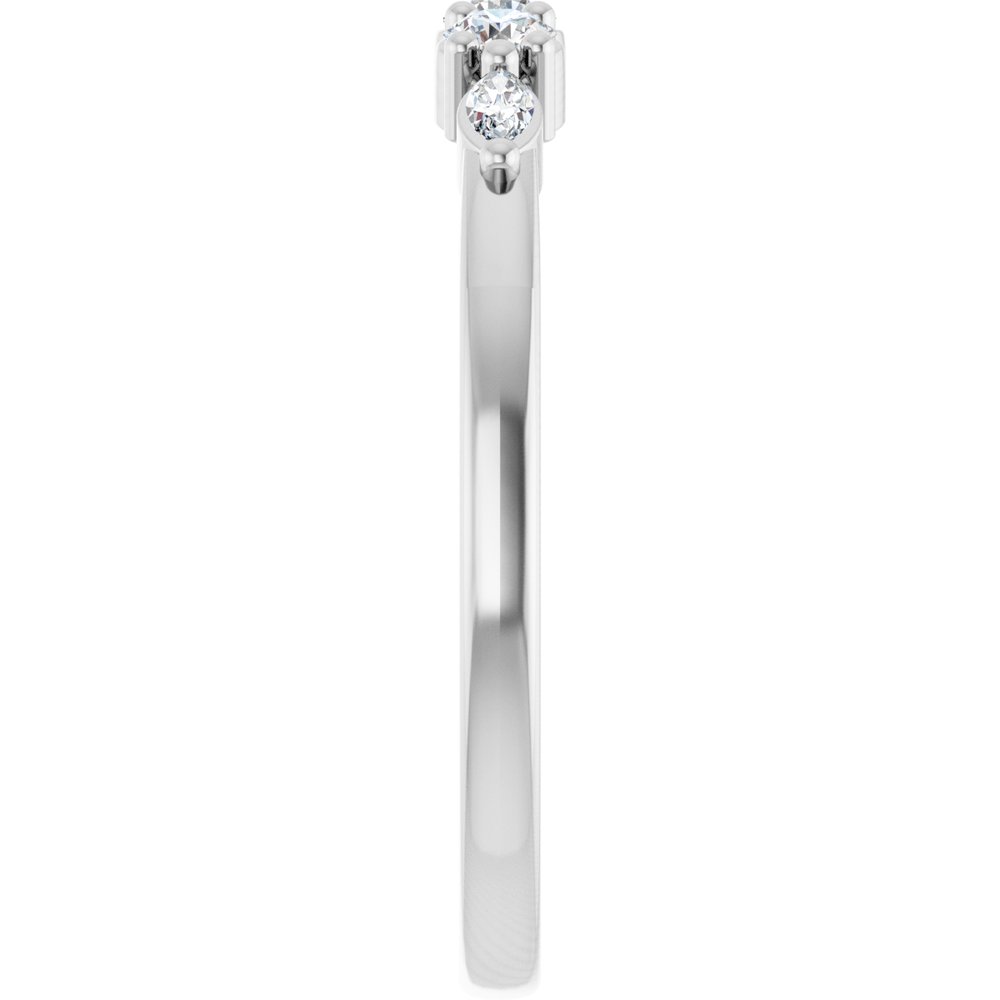 14K White Gold 1/5 CTW Lab-Grown Diamond Anniversary Band