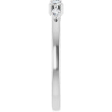 14K White Gold 1/5 CTW Lab-Grown Diamond Anniversary Band