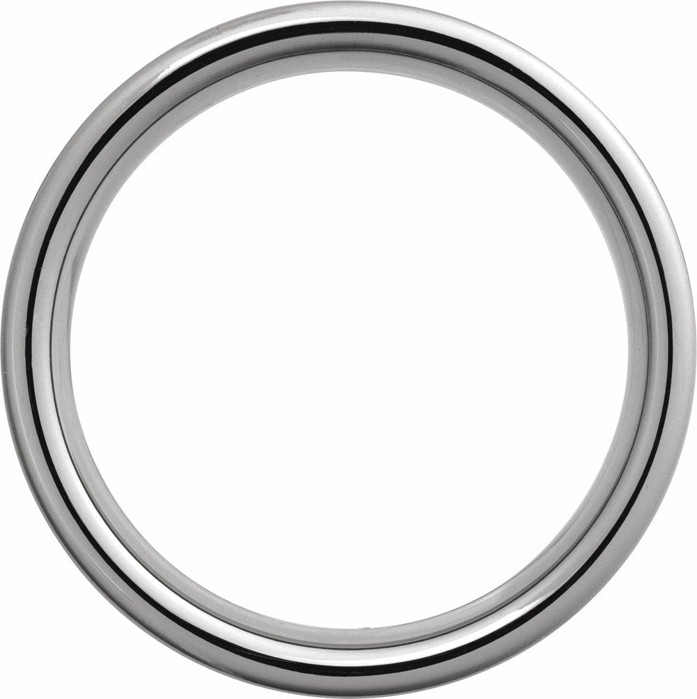 Tungsten 8 mm Comfort-Fit Flat Band Size 7.5