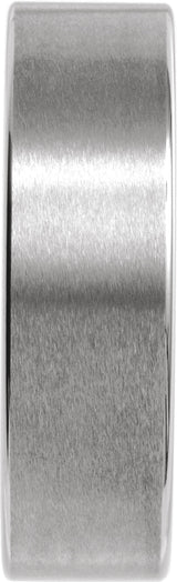 Tungsten 7 mm Comfort-Fit Flat Band Size 9.5