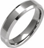 Tungsten 5 mm Beveled-Edge Band Size 7