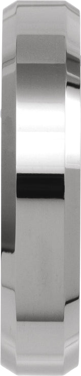 Tungsten 5 mm Beveled-Edge Band