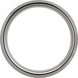 Tungsten 7 mm Beveled-Edge Band Size 7.5