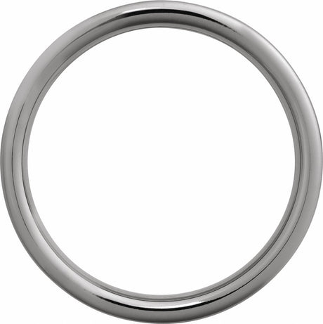 Tungsten 5 mm Comfort-Fit Flat Band Size 8.5