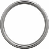 Tungsten 5 mm Comfort-Fit Flat Band Size 8.5