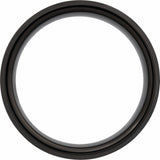 Black PVD Tungsten 8 mm Beveled-Edge Inlay Band