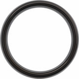 Black Tungsten 8 mm Comfort-Fit Half Round Band