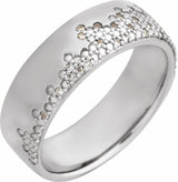 14K White Gold 1/10 CTW Lab-Grown Diamond Anniversary Band