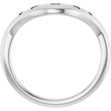 14K White Gold 1/6 CTW Lab-Grown Diamond Contour Band