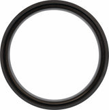 Black PVD Tungsten 7 mm Beveled-Edge Inlay Band